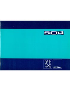 1980 PEUGEOT 504 OWNERS MANUAL