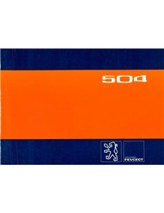 1978 PEUGEOT 504 OWNERS MANUAL