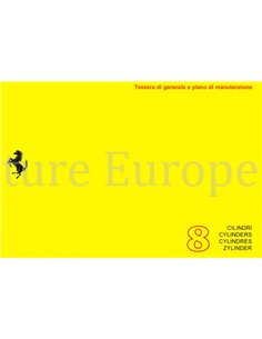 1993 FERRARI 348 GTB GTS SPIDER GARANTIEKARTE / WARTUNGSPLAN 794/93