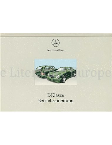 2000 MERCEDES BENZ E CLASS OWNERS MANUAL HARDCOVER GERMAN