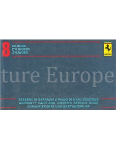1983 FERRARI 308 GTS QV, GARANTIE & SERVICEBOEK 255/83