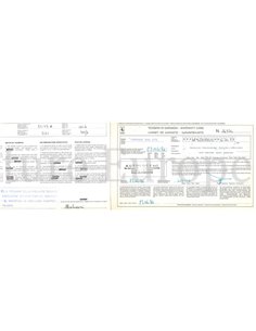 1985 FERRARI 328 GTS GARANTIEKARTE & SERVICEHEFT 393/85 2