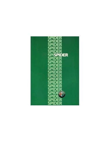 1988 ALFA ROMEO SPIDER BROCHURE DUITS