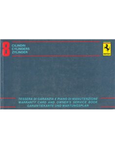 1983 FERRARI 308 GTB GTS QV / Mondial QV GARANTIE & SERVICEBOEK 254/83