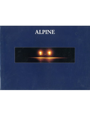 1992 ALPINE A610 TURBO BROCHURE FRANS