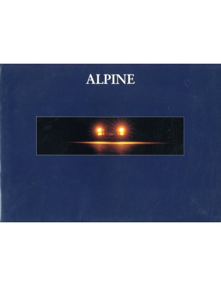 1992 ALPINE A610 TURBO BROCHURE FRANS