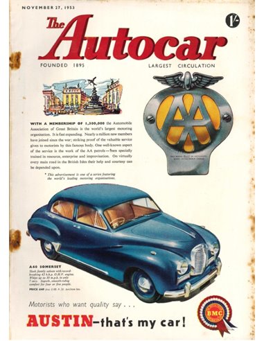 1953 THE AUTOCAR TIJDSCHRIFT 11 ENGELS