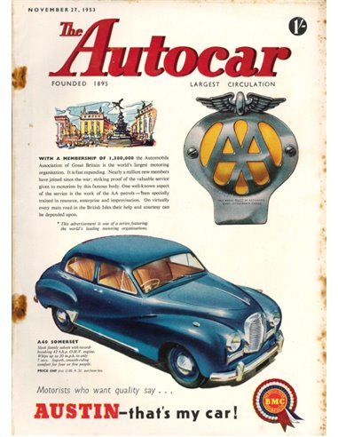 1953 THE AUTOCAR ZEITSCHRIFT 11 ENGLISCH