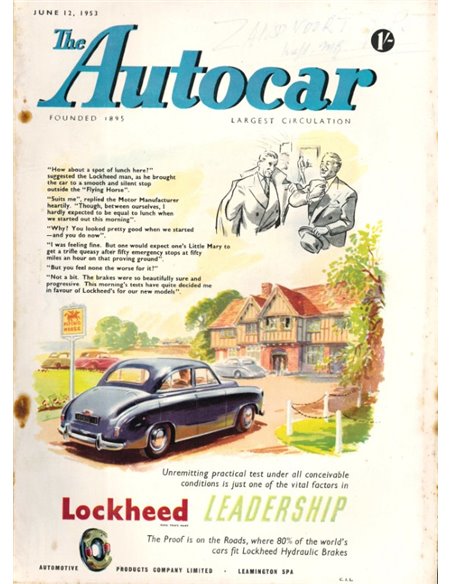 1953 THE AUTOCAR TIJDSCHRIFT 06 ENGELS
