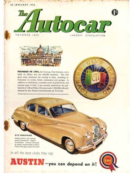 1954 THE AUTOCAR ZEITSCHRIFT 01 ENGLISCH