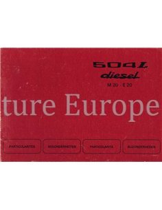 1975 PEUGEOT 504 SUPPLEMENT OWNERS MANUAL