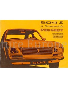 1974 PEUGEOT 504 BETRIEBSANLEITUNG