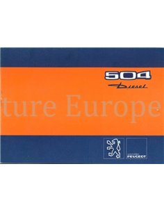 1980 PEUGEOT 504 SUPPLEMENT OWNERS MANUAL