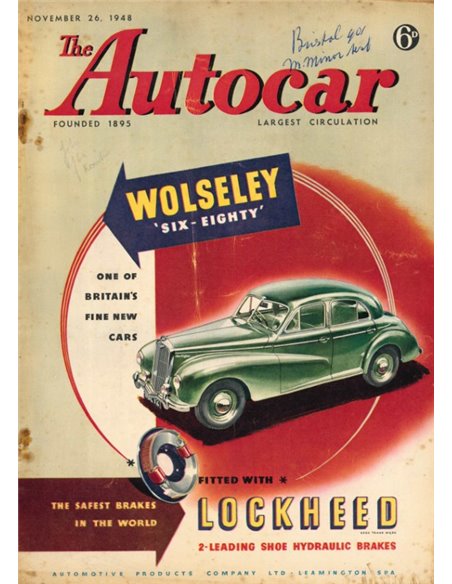 1948 THE AUTOCAR MAGAZINE 11 ENGLISH 