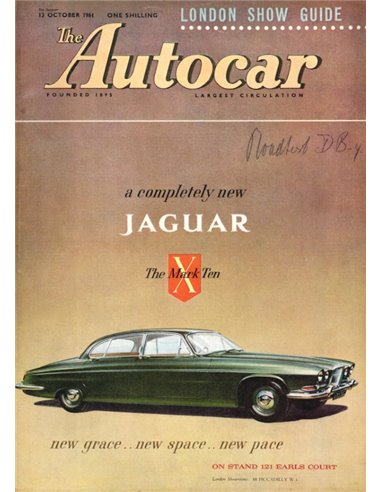 1961 THE AUTOCAR TIJDSCHRIFT 10 ENGELS