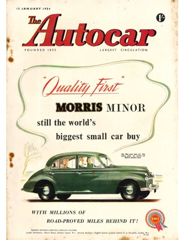 1954 THE AUTOCAR TIJDSCHRIFT 01 ENGELS