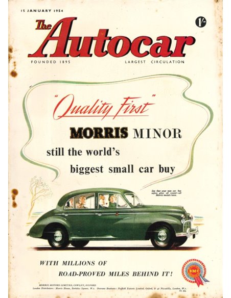 1954 THE AUTOCAR TIJDSCHRIFT 01 ENGELS