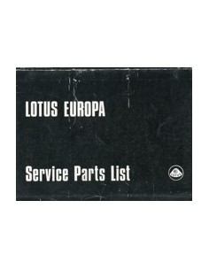 1971 LOTUS EUROPA ONDERDELENHANDBOEK ENGELS
