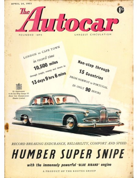 1953 THE AUTOCAR ZEITSCHRIFT 04 ENGLISCH