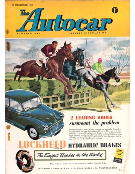 1958 THE AUTOCAR ZEITSCHRIFT 12 ENGLISCH