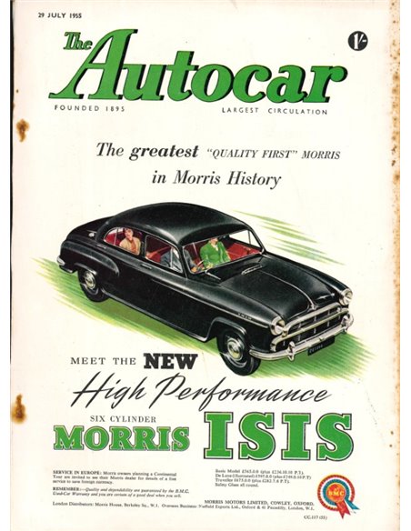 1955 THE AUTOCAR TIJDSCHRIFT 07 ENGELS