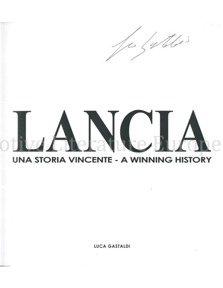 LANCIA, UNA STORIA VINCENTE - A WINNING HISTORY 