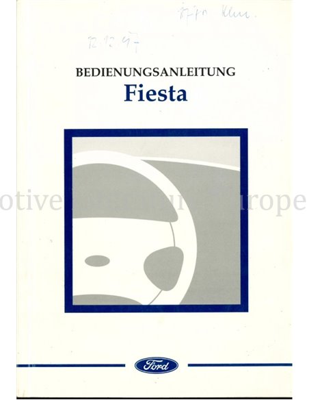 1997 FORD FIESTA OWNERS MANUAL GERMAN