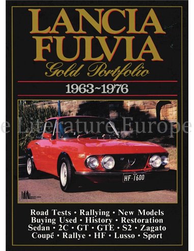 LANCIA FULVIA GOLD PORTFOLIO 1963-1976