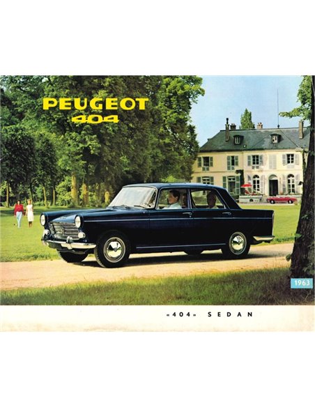 1963 PEUGEOT 404 LIMOUSINE PROSPEKT NIEDERLÄNDISCH