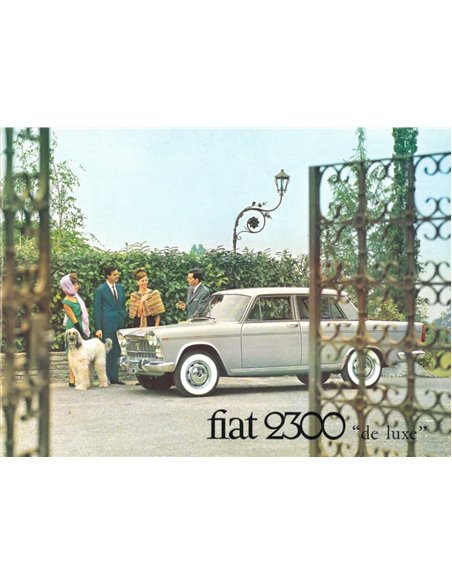 1964 FIAT 2300 DE LUXE LIMOUSINE PROSPEKT ENGLISCH
