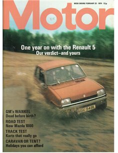 1974 MOTOR MAGAZIN 3724 ENGLISH