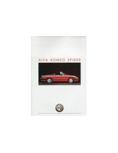 1989 ALFA ROMEO SPIDER QV BROCHURE NEDERLANDS