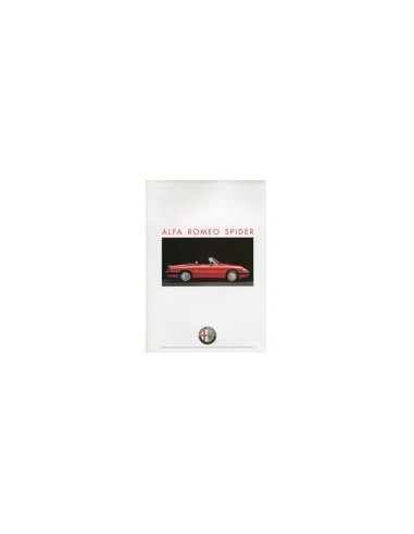 1989 ALFA ROMEO SPIDER QV BROCHURE NEDERLANDS