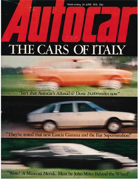 1978 AUTOCAR MAGAZINE 4259 ENGELS