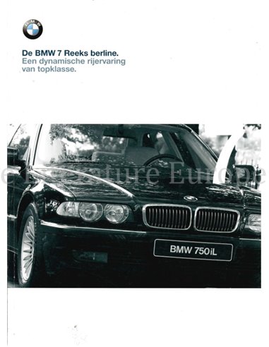 1999 BMW 7 SERIE BROCHURE NEDERANDS