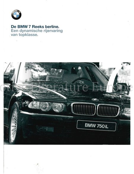 1999 BMW 7 SERIE BROCHURE NEDERANDS