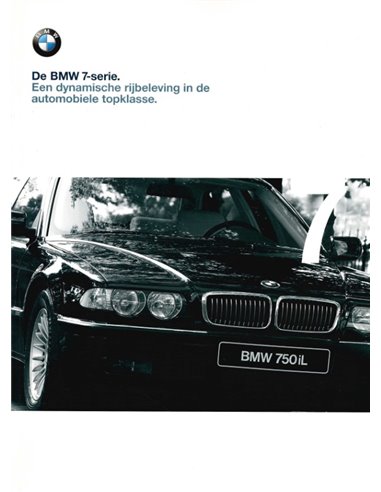 1999 BMW 7 SERIES BROCHURE DUTCH
