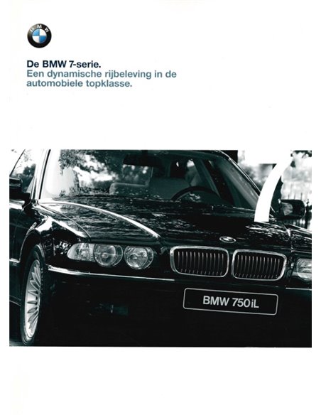 1999 BMW 7 SERIE BROCHURE NEDERANDS