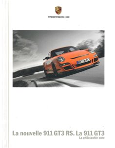 2007 PORSCHE 911 GT3 + RS HARDCOVER BROCHURE FRANS