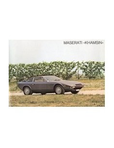 1978 MASERATI KHAMSIN LEAFLET DUITS