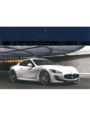 2012 MASERATI GRANTURISMO MC STRADALE BROCHURE ENGELS