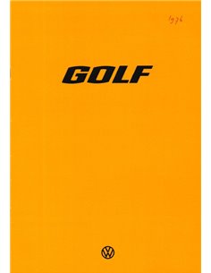 1976 VOLKSWAGEN GOLF PROSPEKT NIEDERLÄNDISCH