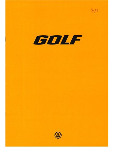1976 VOLKSWAGEN GOLF PROSPEKT NIEDERLÄNDISCH