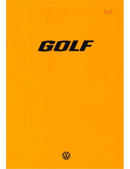 1976 VOLKSWAGEN GOLF BROCHURE NEDERLANDS