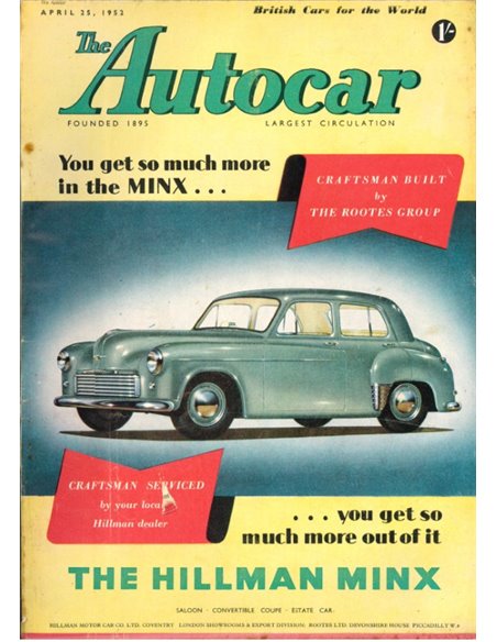 1952 THE AUTOCAR MAGAZIN 04 ENGLISCH
