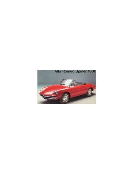1966 ALFA ROMEO SPIDER 1600 BROCHURE ITALIAANS