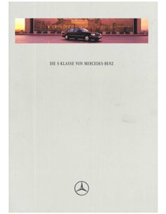 1996 MERCEDES BENZ S KLASSE HARDCOVER PROSPEKT DEUTSCH