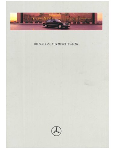 1996 MERCEDES BENZ S KLASSE HARDCOVER PROSPEKT DEUTSCH