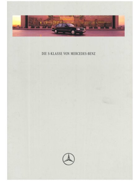 1996 MERCEDES BENZ S KLASSE HARDCOVER PROSPEKT DEUTSCH