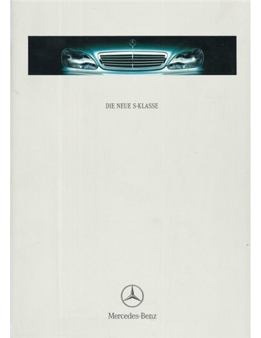 1998 MERCEDES BENZ S KLASSE HARDCOVER BROCHURE DUITS